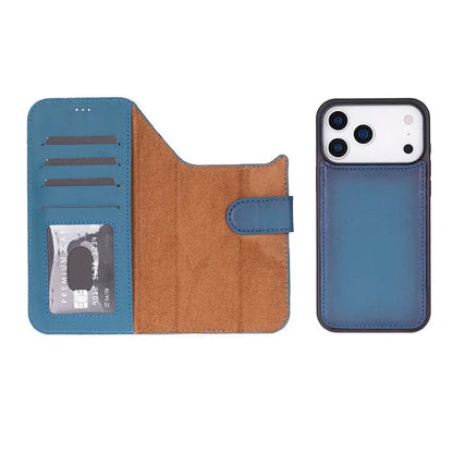 iPhone 17 Pro Leather Wallet Case Detachable RFID MagSafe – Magic Series Mizuri Leather