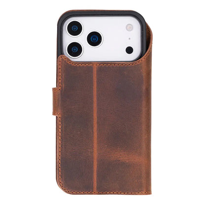iPhone 17 Pro Max Leather Wallet Case Detachable RFID MagSafe – Magic Series Mizuri Leather
