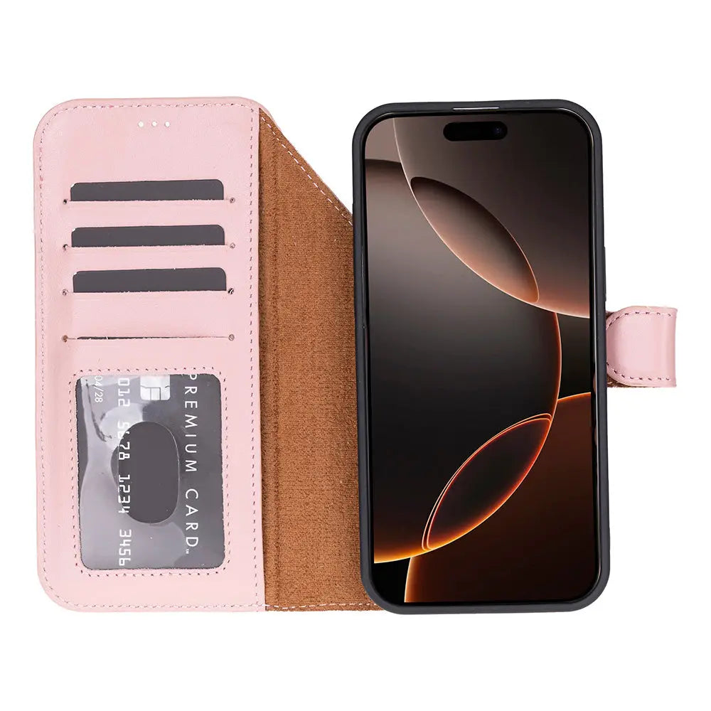 iPhone 17 Pro Max Leather Wallet Case Detachable RFID MagSafe – Magic Series Mizuri Leather