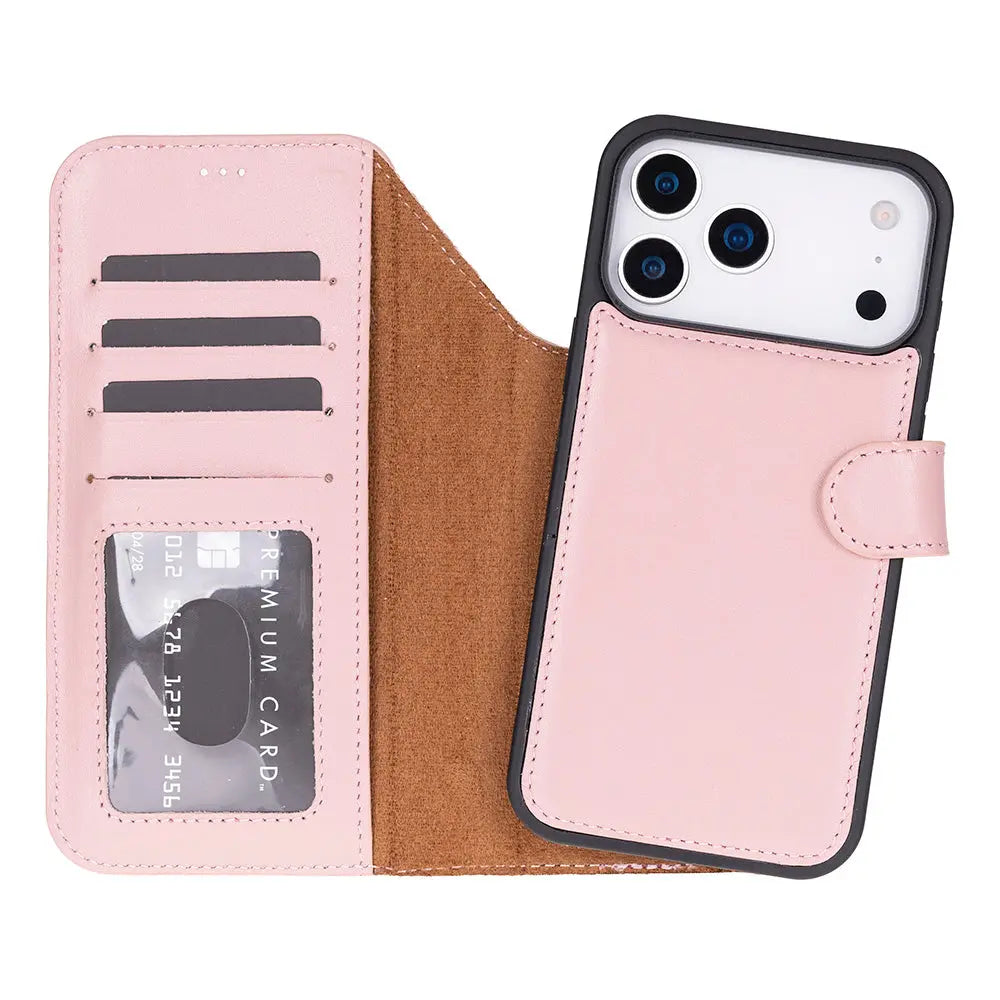 iPhone 17 Pro Max Leather Wallet Case Detachable RFID MagSafe – Magic Series Mizuri Leather