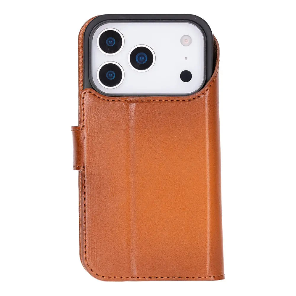 iPhone 17 Pro Max Leather Wallet Case Detachable RFID MagSafe – Magic Series Mizuri Leather
