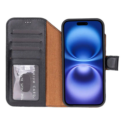 iPhone 17 Air Leather Wallet Case Detachable RFID MagSafe – Magic Series Mizuri Leather