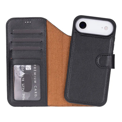 iPhone 17 Air Leather Wallet Case Detachable RFID MagSafe – Magic Series Mizuri Leather