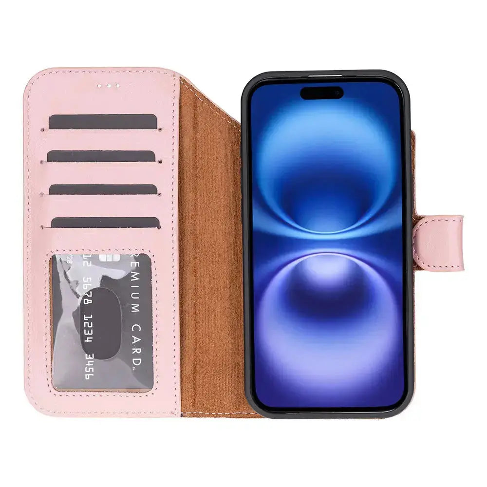 iPhone 17 Air Leather Wallet Case Detachable RFID MagSafe – Magic Series Mizuri Leather