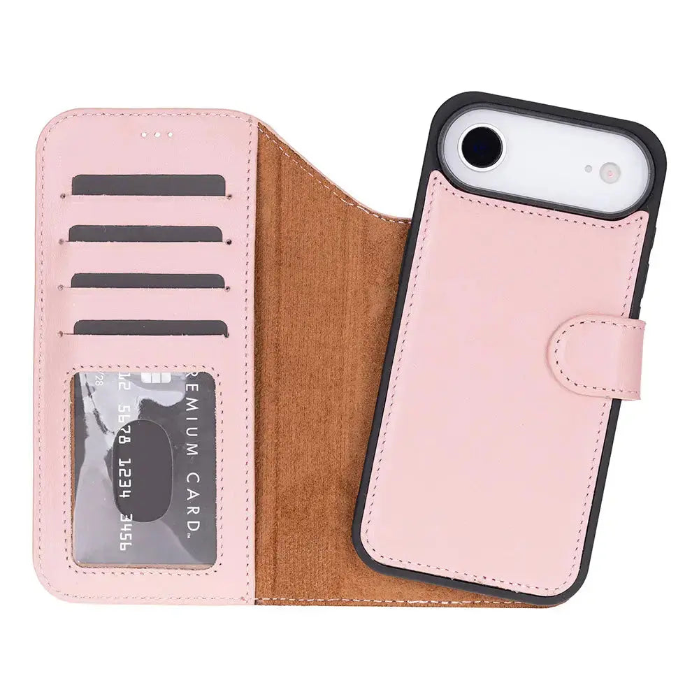 iPhone 17 Air Leather Wallet Case Detachable RFID MagSafe – Magic Series Mizuri Leather
