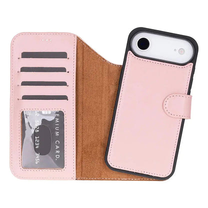 iPhone 17 Air Leather Wallet Case Detachable RFID MagSafe – Magic Series Mizuri Leather