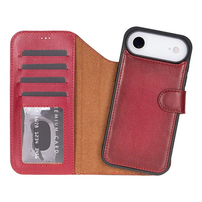 iPhone 17 Air Leather Wallet Case Detachable RFID MagSafe – Magic Series Mizuri Leather
