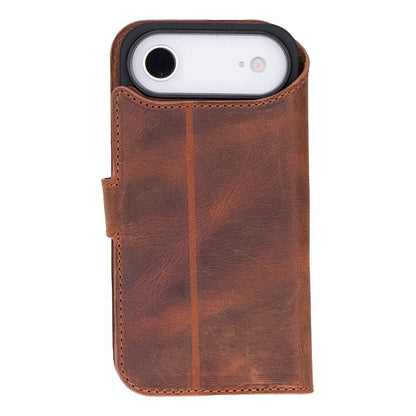 iPhone 17 Air Leather Wallet Case Detachable RFID MagSafe – Magic Series Mizuri Leather