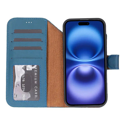 iPhone 17 Air Leather Wallet Case Detachable RFID MagSafe – Magic Series Mizuri Leather