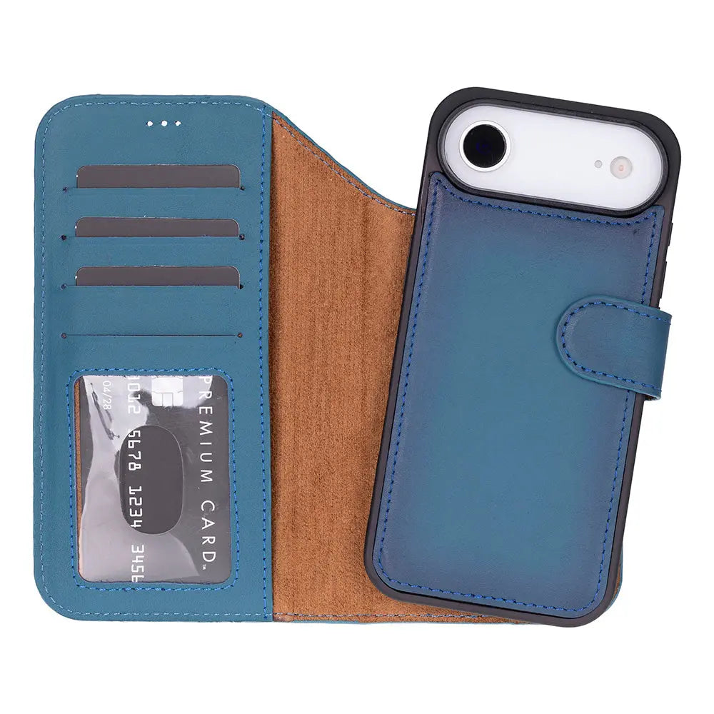 iPhone 17 Air Leather Wallet Case Detachable RFID MagSafe – Magic Series Mizuri Leather