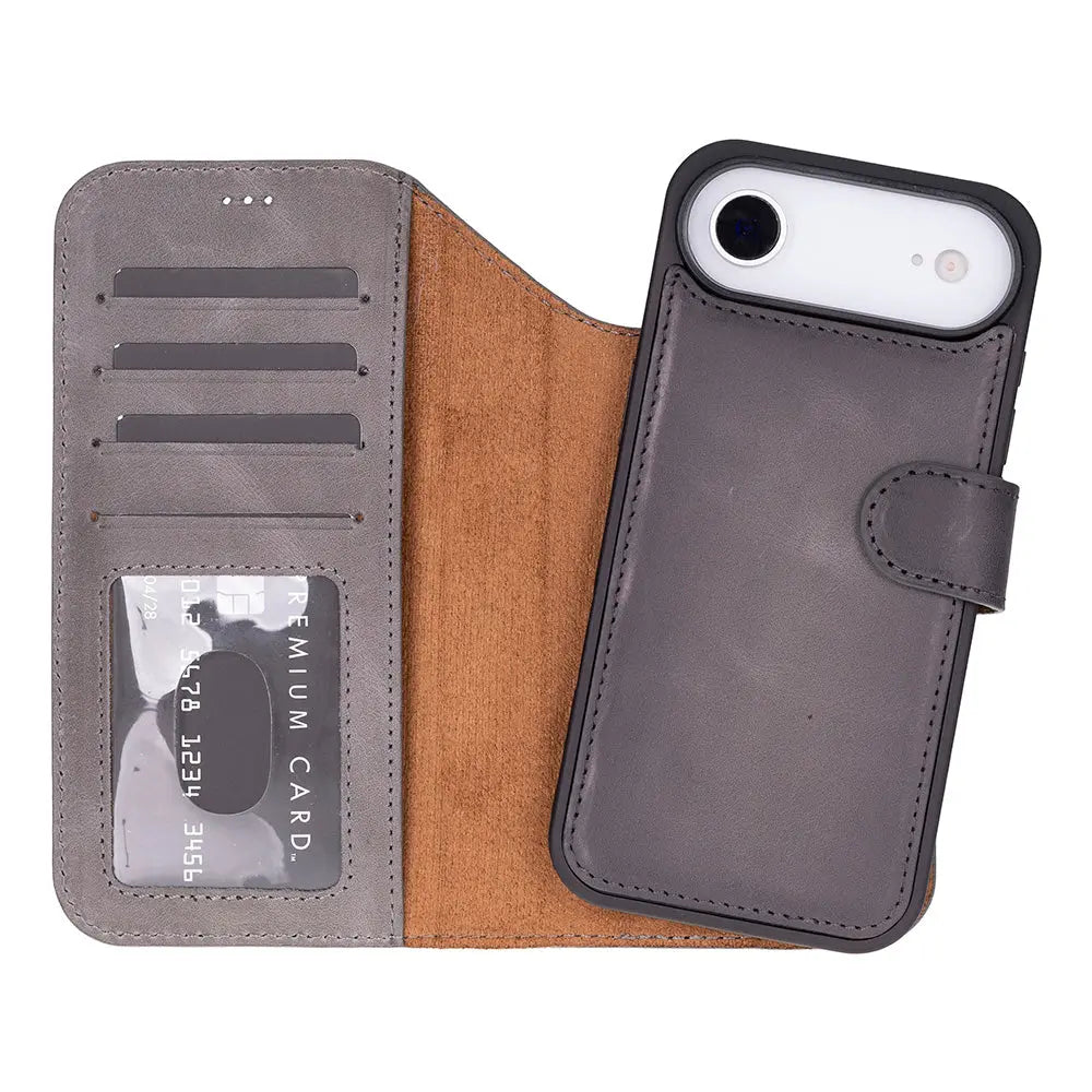 iPhone 17 Air Leather Wallet Case Detachable RFID MagSafe – Magic Series Mizuri Leather