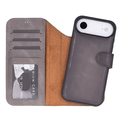 iPhone 17 Air Leather Wallet Case Detachable RFID MagSafe – Magic Series Mizuri Leather