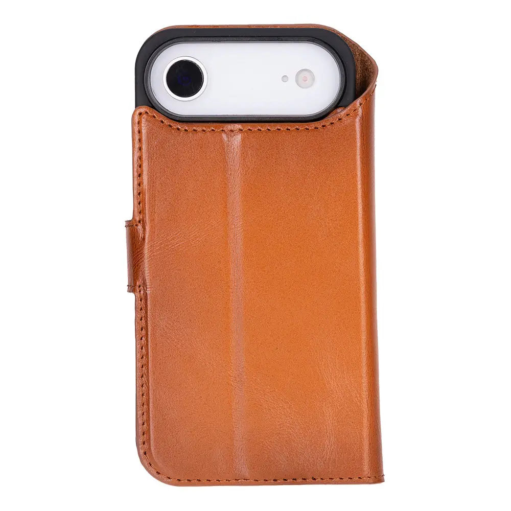 iPhone 17 Air Leather Wallet Case Detachable RFID MagSafe – Magic Series Mizuri Leather