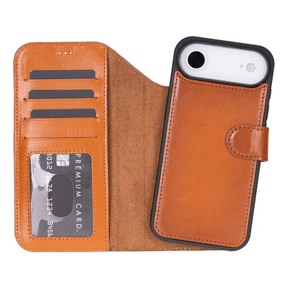 iPhone 17 Air Leather Wallet Case Detachable RFID MagSafe – Magic Series Mizuri Leather