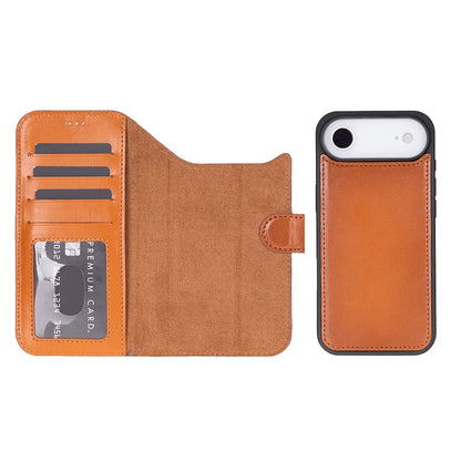 iPhone 17 Air Leather Wallet Case Detachable RFID MagSafe – Magic Series Mizuri Leather