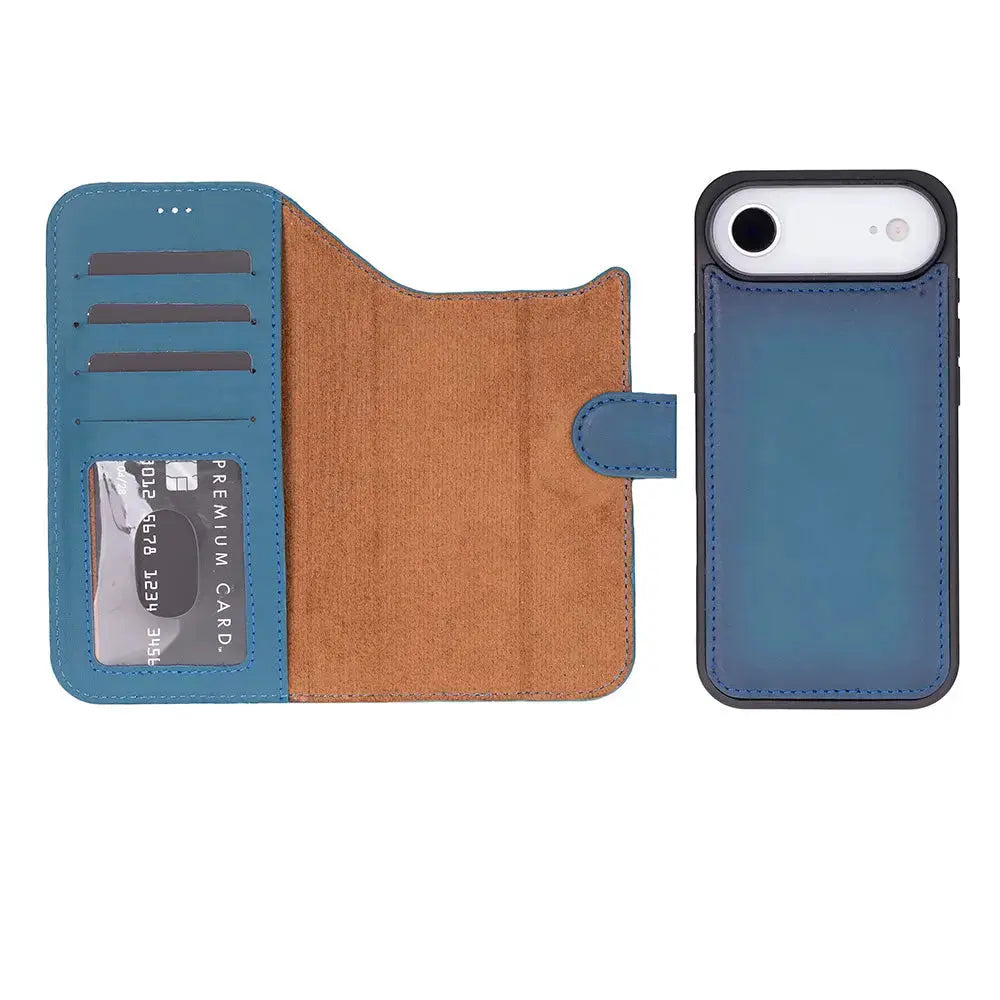 iPhone 17 Air Leather Wallet Case Detachable RFID MagSafe – Magic Series Mizuri Leather