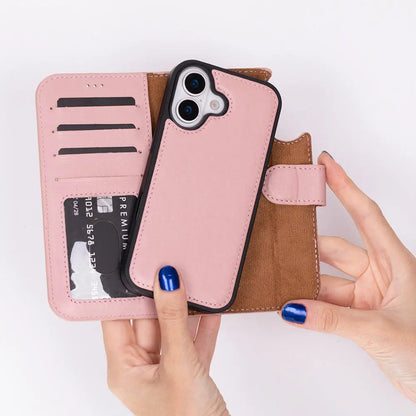 iPhone 17 Leather Wallet Case Detachable RFID MagSafe – Magic Series Mizuri Leather