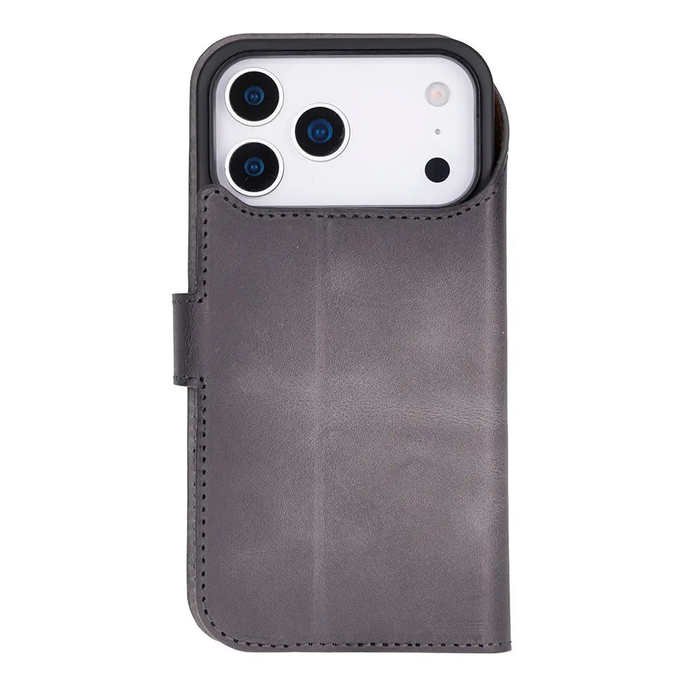 iPhone 17 Pro Max Leather Wallet Case Detachable RFID MagSafe – Magic Series Mizuri Leather