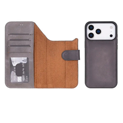 iPhone 17 Pro Max Leather Wallet Case Detachable RFID MagSafe – Magic Series Mizuri Leather