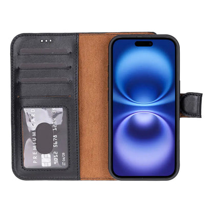 iPhone 17 Leather Wallet Case Detachable RFID MagSafe – Magic Series Mizuri Leather