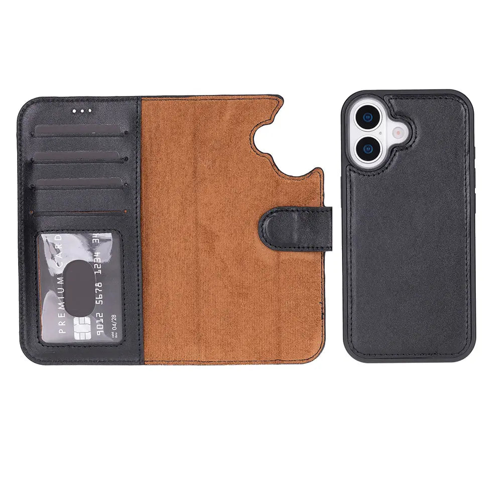 iPhone 17 Leather Wallet Case Detachable RFID MagSafe – Magic Series Mizuri Leather