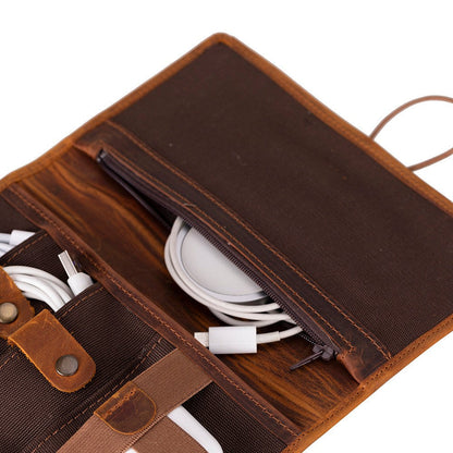 Pura Leather Cable Organizer Mizuri Leather