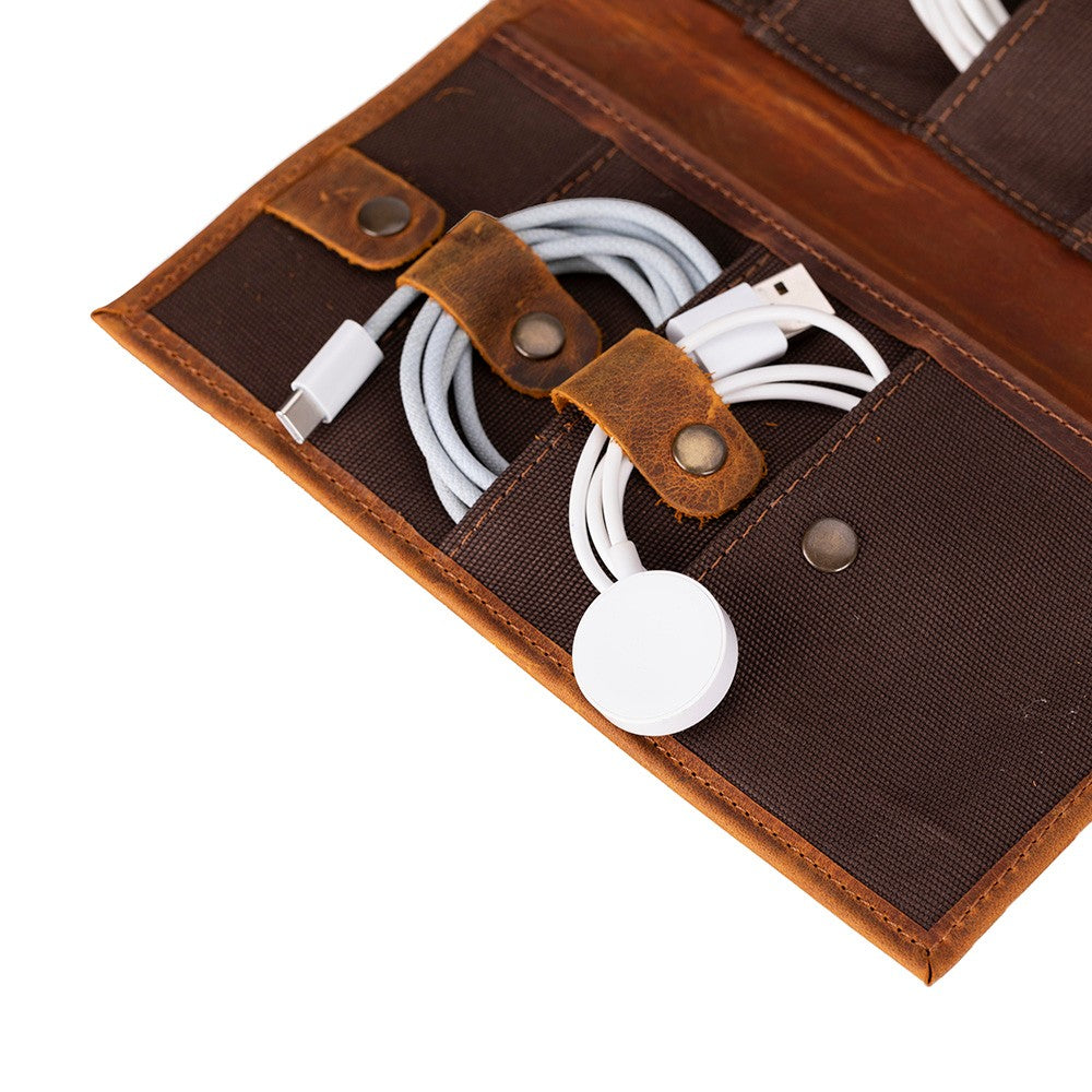 Pura Leather Cable Organizer Mizuri Leather