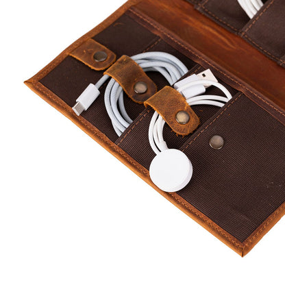 Pura Leather Cable Organizer Mizuri Leather