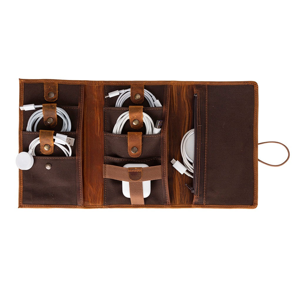 Pura Leather Cable Organizer Mizuri Leather
