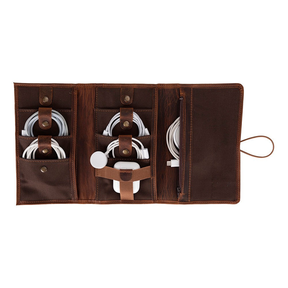 Pura Leather Cable Organizer Mizuri Leather