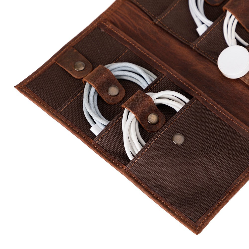 Pura Leather Cable Organizer Mizuri Leather