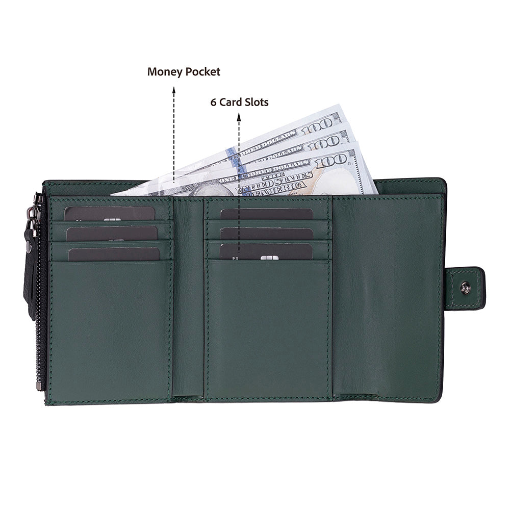 Elba Leather Women's Wallet Mizuri Leather