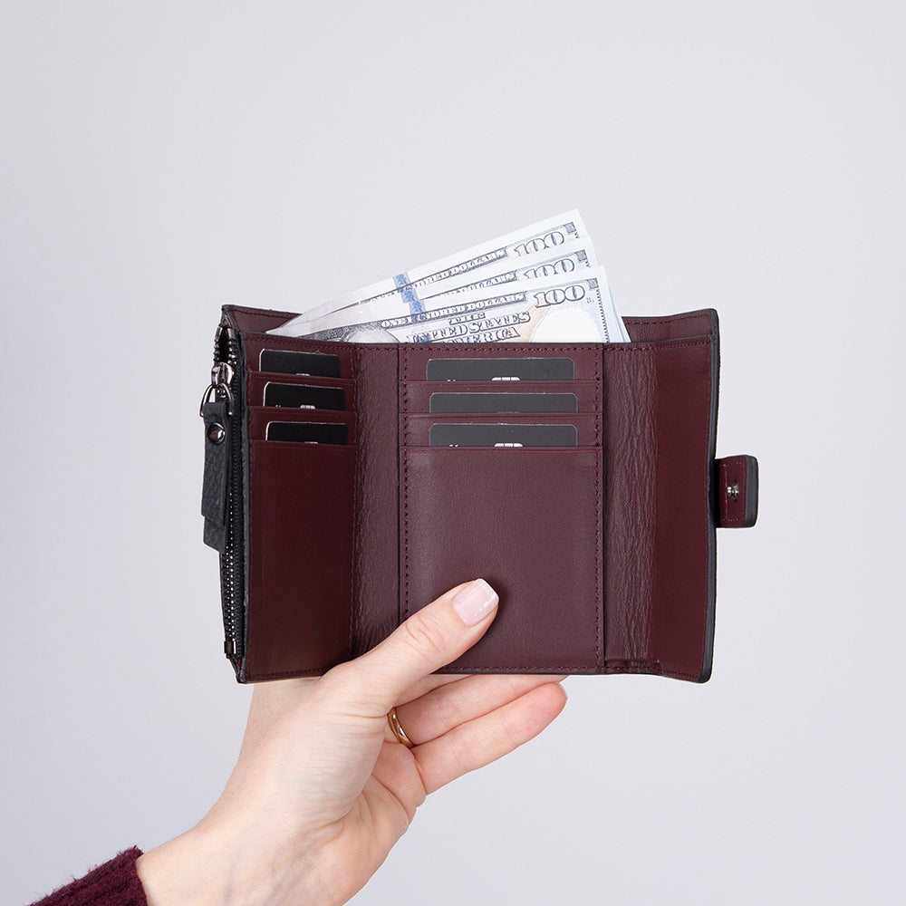 Elba Leather Women's Wallet Mizuri Leather
