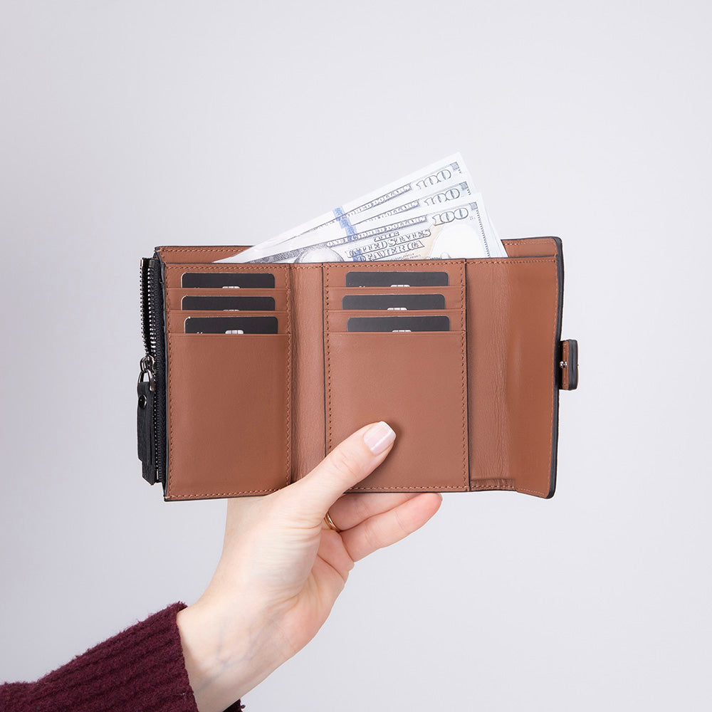 Elba Leather Women's Wallet Mizuri Leather