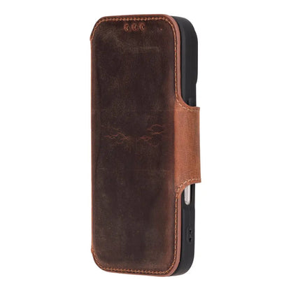 iPhone 16 Pro Max Genuine Leather Folio Case – Firenze Series Mizuri Leather