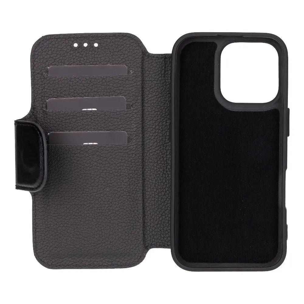 iPhone 16 Pro Genuine Leather Folio Case – Firenze Series Mizuri Leather