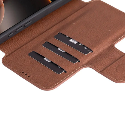 iPhone 16 Pro Max Genuine Leather Folio Case – Firenze Series Mizuri Leather