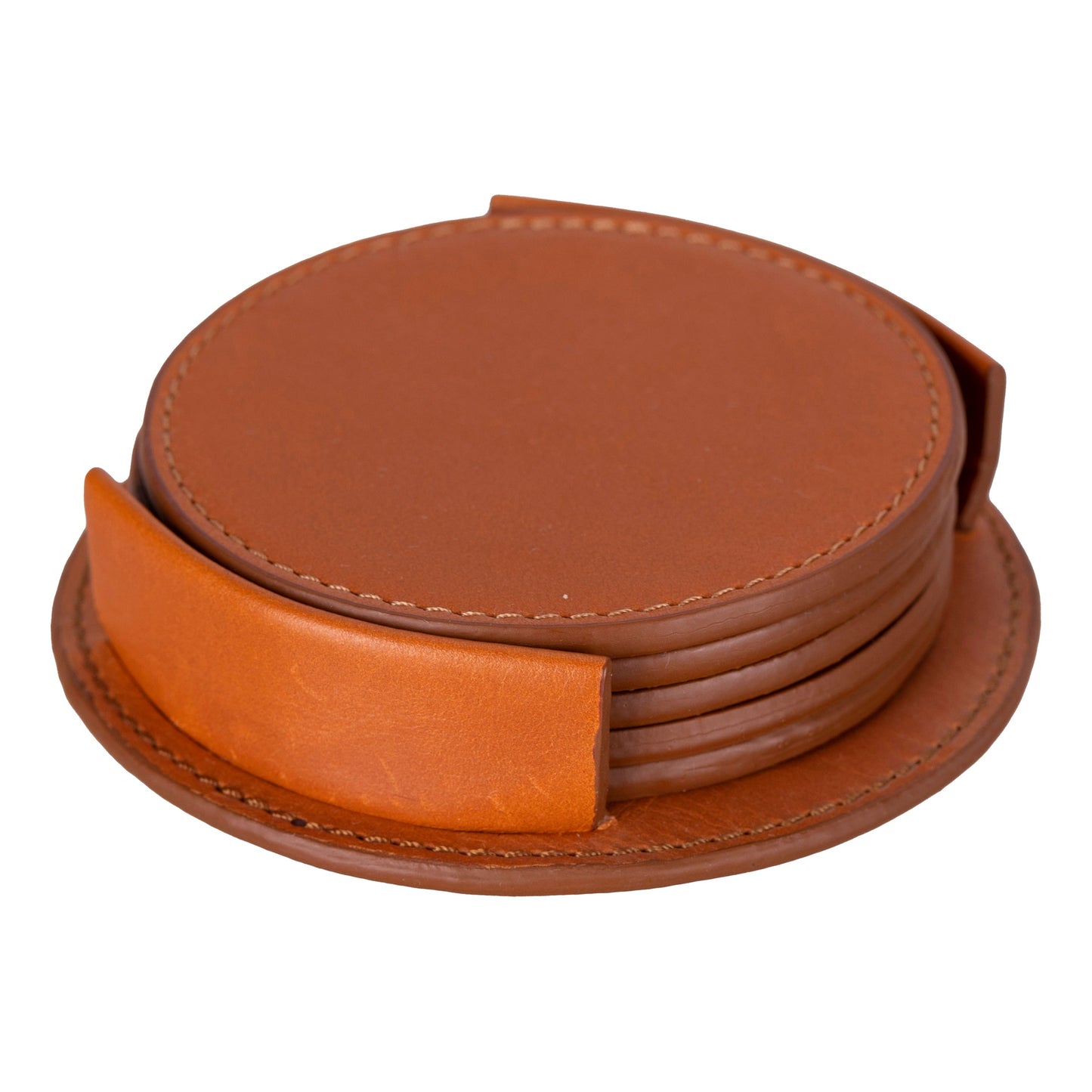 Divine Cup Leather Coaster Set Mizuri Leather