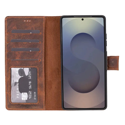 Samsung Galaxy S25 Ultra Leather Wallet Case Detachable RFID – Magic Mizuri Leather