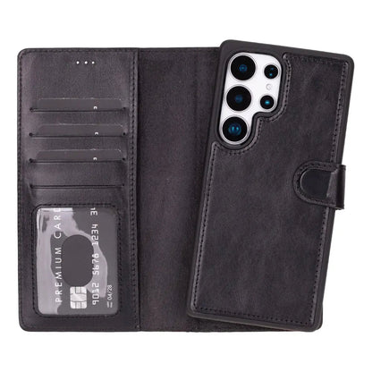Samsung Galaxy S25 Ultra Leather Wallet Case Detachable RFID – Magic Mizuri Leather