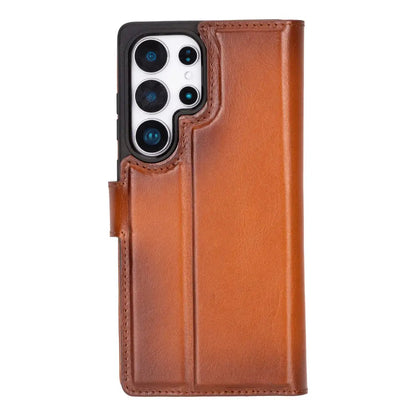 Samsung Galaxy S25 Ultra Leather Wallet Case Detachable RFID – Magic Mizuri Leather