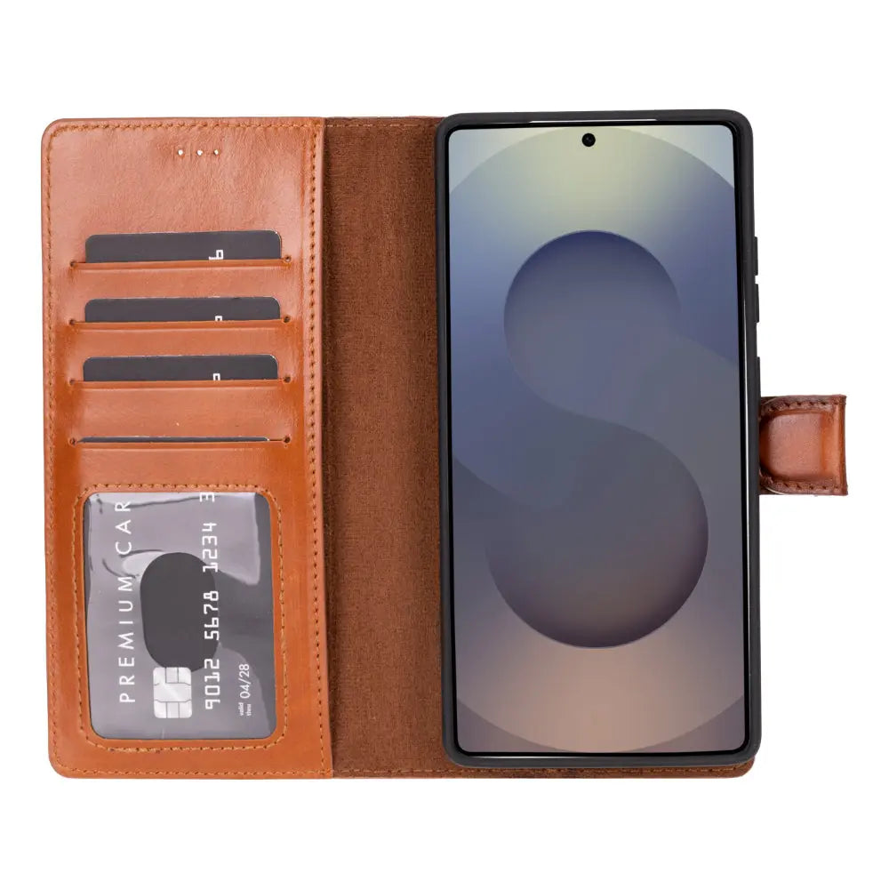 Samsung Galaxy S25 Ultra Leather Wallet Case Detachable RFID – Magic Mizuri Leather
