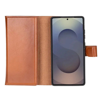 Samsung Galaxy S25 Ultra Leather Wallet Case Detachable RFID – Santa Mizuri Leather