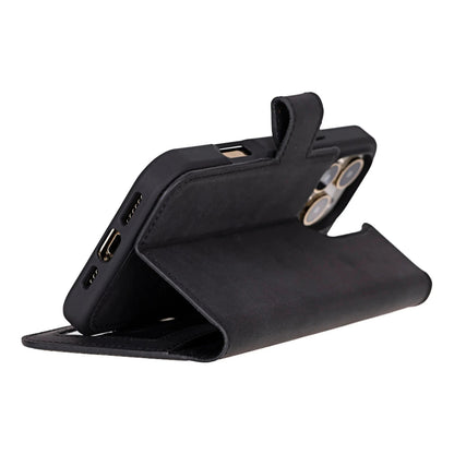 iPhone 16 Pro Leather Wallet Case Detachable RFID MagSafe – Liluri Series Mizuri Leather