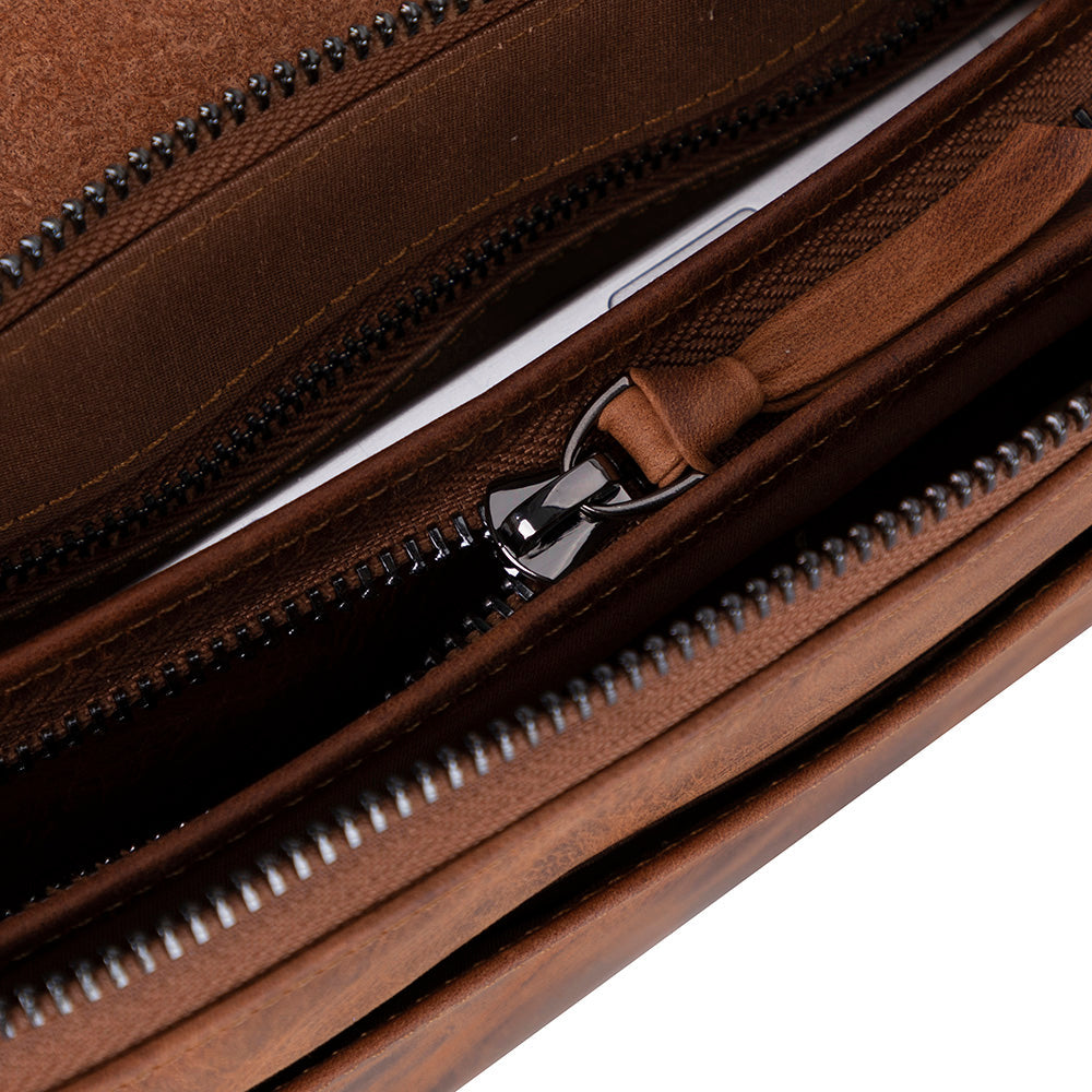 Prestige Leather Clutch Bag Mizuri Leather