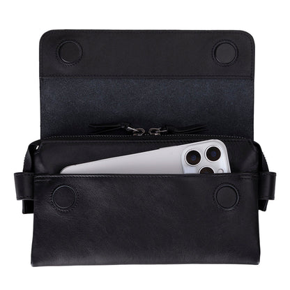 Prestige Leather Clutch Bag Mizuri Leather
