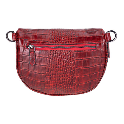 Alora Leather Bag – Croc-Embossed Leather Men & Women Crossbody & Belt Bag for Everyday Elegance | Minimal & Handcrafted Mizuri Leather