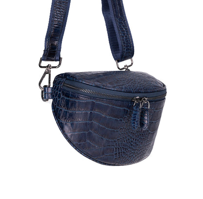 Alora Leather Bag – Croc-Embossed Leather Men & Women Crossbody & Belt Bag for Everyday Elegance | Minimal & Handcrafted Mizuri Leather