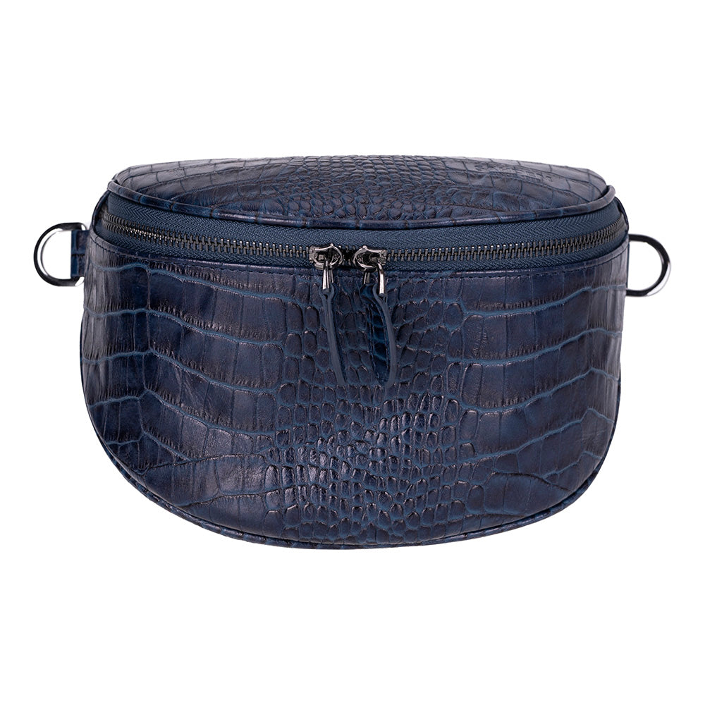 Alora Leather Bag – Croc-Embossed Leather Men & Women Crossbody & Belt Bag for Everyday Elegance | Minimal & Handcrafted Mizuri Leather