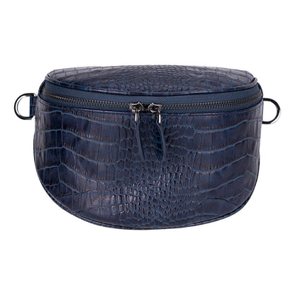 Alora Leather Bag – Croc-Embossed Leather Men & Women Crossbody & Belt Bag for Everyday Elegance | Minimal & Handcrafted Mizuri Leather